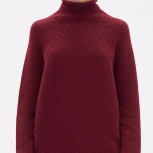 Celine Cashmere Burgundy Turtleneck sweater